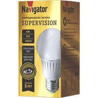 Лампа светодиодная 9вт NLL-A60-9-230-4K-E27-FR-SV (Navigator Group) 80549