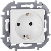 Розетка 1-местная с заземлением без защитных шторок 16А белый INSPIRIA (IEK) 673720