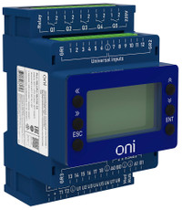 Модуль ПЛК 150 ЦПУ 18 UI 6 UIO 2 UO 7 DO 24В DC с экраном (ONI) PLC-150-CPU-18U15U-1D