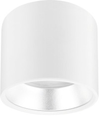 Подсветка Накладной под лампу Gx53, алюминий, цвет белый+серебро OL8 GX53 WH/SL лампа с цоколем GX53 ( в комплект не входит) (ЭРА) Б0048537