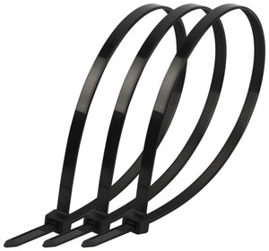 Стяжка кабельная нейлоновая (хомут) 3.6 х 300 мм чёрная (100 шт/уп) Simple NO-224-201 (ЭРА) Б0066036