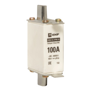 Вставка плавкая ППН33 100/100А габарит 00С (EKF) fus-33/100