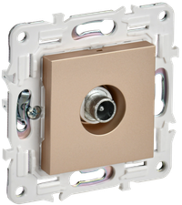SKANDY Розетка TV проходная SK-A17Sa песочный IEK (IEK) SK-A10-P-K98