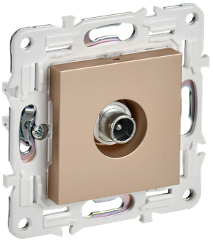 SKANDY Розетка TV проходная SK-A17Sa песочный IEK (IEK) SK-A10-P-K98