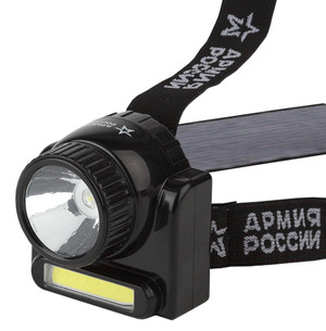 Фонарик кемпинговый ударопрочный, ближний и дальний свет, 2 режима GA-501 Гранит Армия России (ЭРА) Б0030185