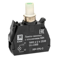 Лампа сменная c основанием XB4 зеленая 230В PROxima (EKF) XB4-EML-G