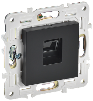 SKANDY Розетка компьютерная RJ45 кат.6 SK-K02Bl черный IEK (IEK) SK-K10-2-K02