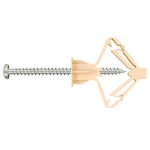 Дюбель для гипсокартона бабочка PLA 10х50 с шурупом (60шт) (Европартнер) 86911