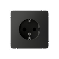 ARTGALLERY розетка с заземлением со шторками, 16А, механизм, базальт (Systeme Electric) GAL001445