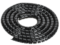 Спираль монтажная СП-16 черная (2м/упак) IEK (IEK) USWB1-16-02-K02