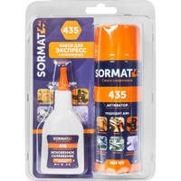 Набор универсальный супер-клей Sormat MDF Kit клей35 г. + активатор 200 мл. (SORMAT) 9630220435