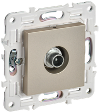 SKANDY Розетка TV проходная SK-A17Sh шампань IEK (IEK) SK-A10-P-K37