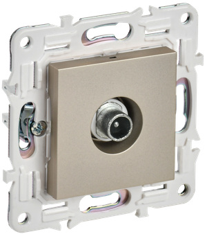 SKANDY Розетка TV проходная SK-A17Sh шампань IEK (IEK) SK-A10-P-K37