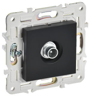 SKANDY Розетка TV проходная SK-A17Bl черный IEK (IEK) SK-A10-P-K02