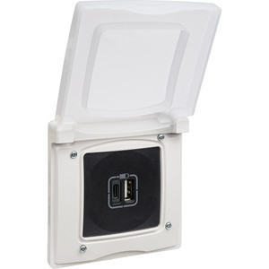 Рамка 1-местная с защитной крышкой IP44 белый ETIKA (IEK) 672550