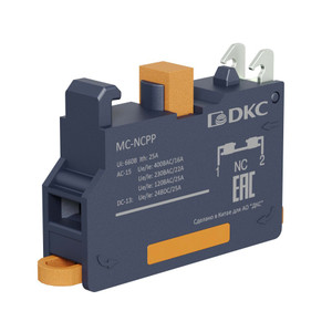 Контактный блок с клеммным безвинтовым зажимом, нормально-замкнутый (DKC) MC-NCPP