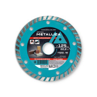 Диск алмазный турбированный 125x22,2 мм, H=7 мм по камню, кирпичу. Без уп. (METALLICA) 900123