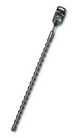 Бур по бетону SDS-plus 22 х600/550 мм, напайка с центром, 2 спирали (METALLICA) 904923