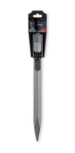 Зубило пикообразное HEX-28 400/250 мм, по бетону (METALLICA) 906927