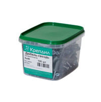 Дюбель-гвоздь 6х40 полипропилен потай 100 шт (Крепдил) 9075075-100