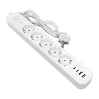 Удлинитель LUX 5 гнезд 2USB 2,4А+2type-C 3 метра 1,5мм2 EKF (EKF) UBA-LUX-503-TC