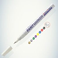 Маркер-краска Extra Fine Paint Marker белая, 1мм, нитро-основа (MunHwa) Б0048236