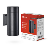 Светильник уличный настенный двусторонний НБУ ЦИЛИНДР-2xGX53-BL алюминиевый черный IP54 IN HOME (IN-HOME) 4690612023533