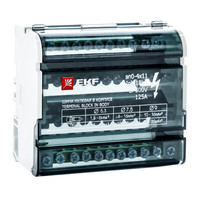 Шина нулевая в корпусе 4х11 (EKF) sn0-4x11