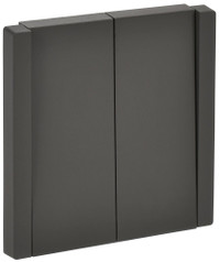 FORTE&PIANO Выключатель 2-клавишный 10А FP305 серый IEK (IEK) FP-V20-0-10-1-K03