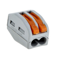 Клемма СМК 222-412 с рычагом 2 отверстия 0,08-2,5(4.0)мм2 (100шт.) (EKF) plc-smk-412