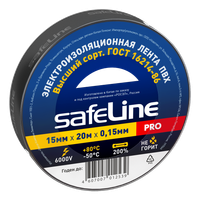 Изолента ПВХ черная 15мм 20м Safeline (SafeLine) 9360