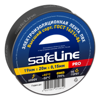 Изолента ПВХ черная 19мм 20м Safeline (SafeLine) 9366