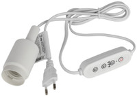 Светильник для растений FITO-Time Holder E27 с проводом и таймером для фитоламп с цоколем Е27 (ЭРА) Б0059882