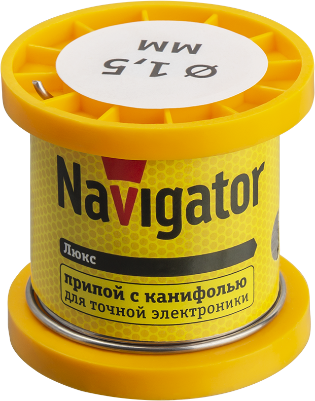 Припой 93 083 NEM-Pos02-61K-1.5-K100 (ПОС-61, катушка, 1.5 мм, 100 гр) (Navigator Group) 93083