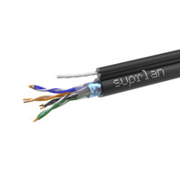Витая пара F/UTP Cat 5e 4x2xAWG24 Standart Cu PE OUT T-FG8 трос 305м (SUPRLAN) 01-1026-1