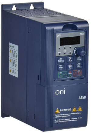 Преобразователь частоты A650 380В 3Ф 2,2кВт 5,5А M (ONI) A650-33E022TM