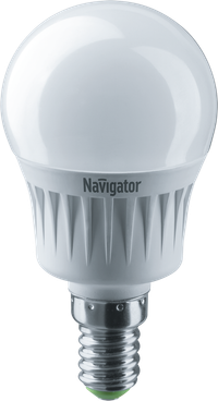 Лампа светодиодная LED 7вт E14 белый шар (Navigator Group) 94468