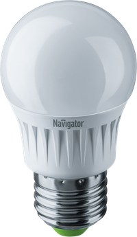 Лампа светодиодная LED 7вт E27 белый шар (Navigator Group) 94469