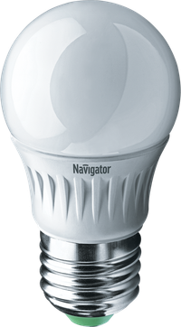 Лампа светодиодная LED 5вт E27 теплая шар (Navigator Group) 94477