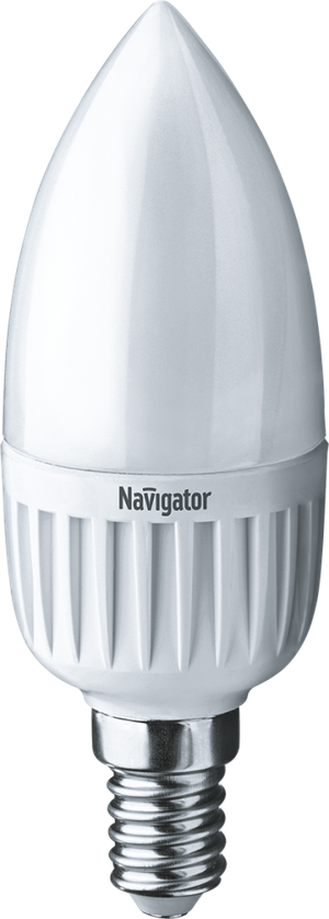 Лампа светодиодная LED 5вт E14 теплый матовая свеча (Navigator Group) 94480