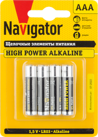 Батарейка NBT-NE-LR03-BP4 (Navigator Group) 94751