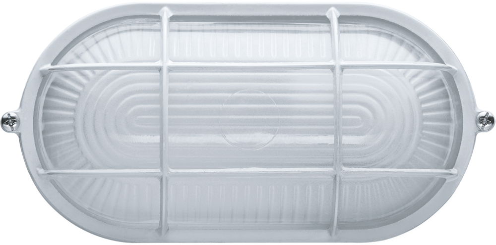 Светильник НПП-60w термостойкий овальный с решеткой IP54 белый (Navigator Group) 94801