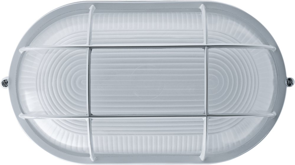 Светильник НПП-100w термостойкий овальный с решеткой IP54 белый (Navigator Group) 94805