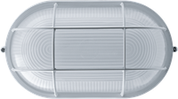 Светильник НПП-100w термостойкий овальный с решеткой IP54 белый (Navigator Group) 94805