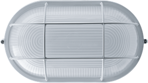 Светильник НПП-100w термостойкий овальный с решеткой IP54 белый (Navigator Group) 94805