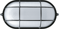Светильник НПП-60w термостойкий овальный с решеткой IP54 черный (Navigator Group) 94808
