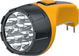 Фонарь светодиодный NPT-CP05-ACCU 12+10LED аккумуляторный с вилкой для зарядки пластик (Navigator Group) 94953