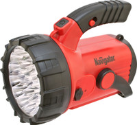 Фонарь светодиодный NPT-SP06-ACCU 23+18+4LED аккумуляторный прожектор пластик (Navigator Group) 94960