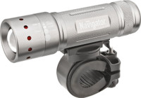 Фонарь светодиодный NPT-B01-3AAA 1LED 5Вт велосипедный металл+пластик (Navigator Group) 94964