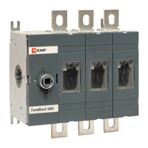 Рубильник 160A 3P без рукоятки управления TwinBlock (EKF) tb-s-160-3p